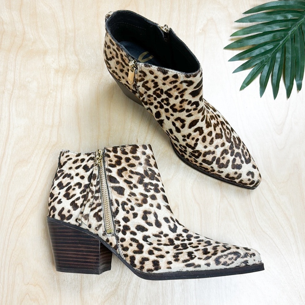 SAM EDELMAN Leopard Booties